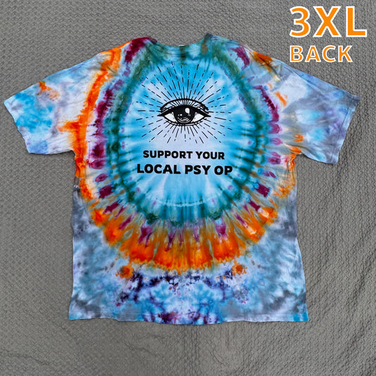 Support Your Local Psy Op Tie Dye 3X-Large