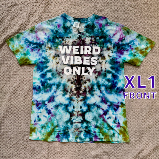 Weird Vibes Only Tie Dye X-Large (1)