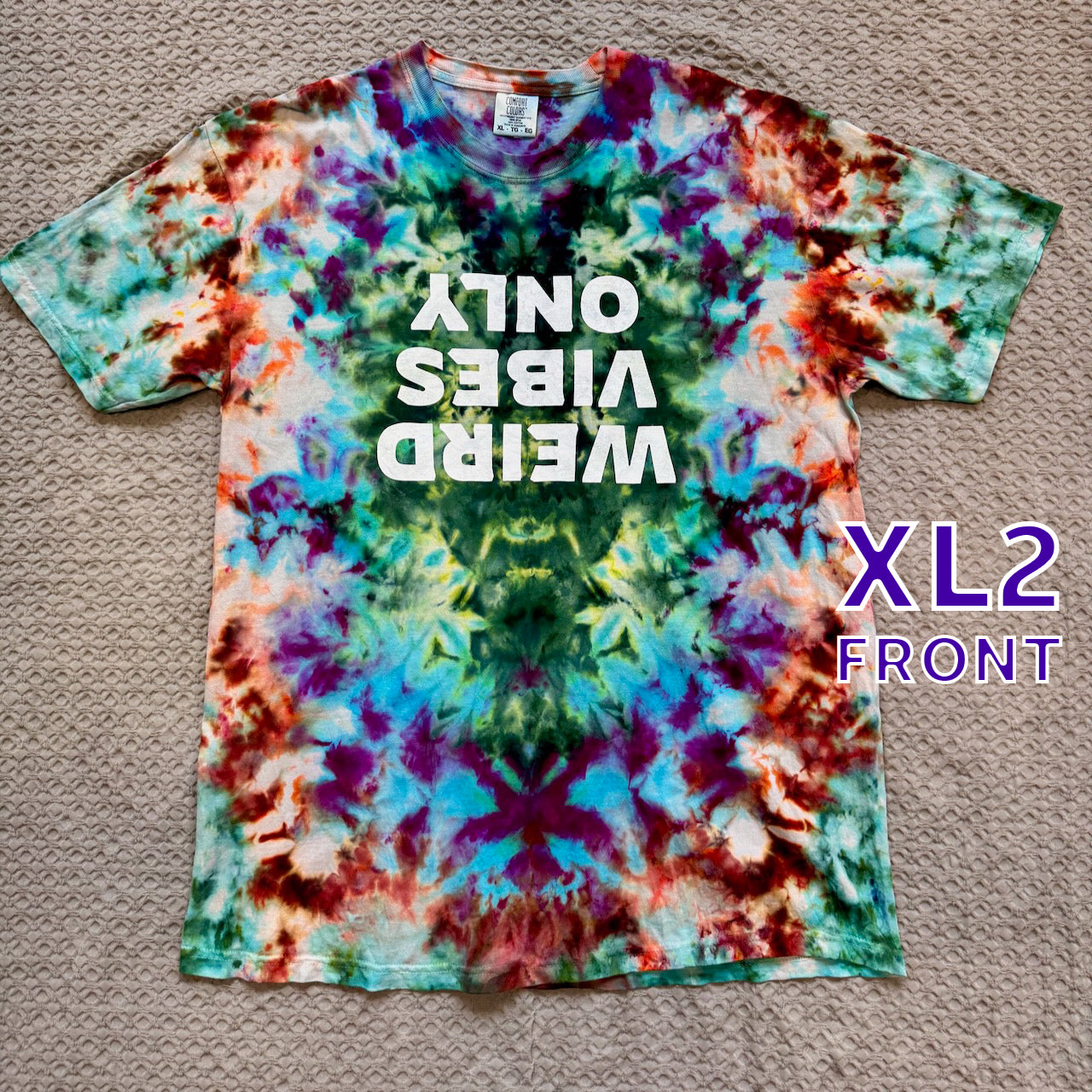 Weird Vibes Only Tie Dye X-Large (2)